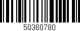 Código de barras (EAN, GTIN, SKU, ISBN): '50360780'