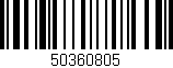 Código de barras (EAN, GTIN, SKU, ISBN): '50360805'