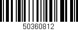 Código de barras (EAN, GTIN, SKU, ISBN): '50360812'