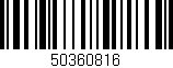 Código de barras (EAN, GTIN, SKU, ISBN): '50360816'