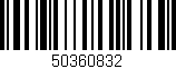 Código de barras (EAN, GTIN, SKU, ISBN): '50360832'