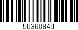 Código de barras (EAN, GTIN, SKU, ISBN): '50360840'