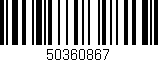 Código de barras (EAN, GTIN, SKU, ISBN): '50360867'