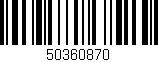 Código de barras (EAN, GTIN, SKU, ISBN): '50360870'