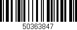 Código de barras (EAN, GTIN, SKU, ISBN): '50363847'