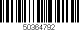 Código de barras (EAN, GTIN, SKU, ISBN): '50364792'