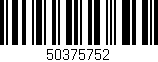 Código de barras (EAN, GTIN, SKU, ISBN): '50375752'