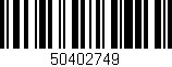 Código de barras (EAN, GTIN, SKU, ISBN): '50402749'