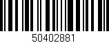 Código de barras (EAN, GTIN, SKU, ISBN): '50402881'