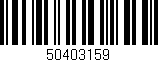 Código de barras (EAN, GTIN, SKU, ISBN): '50403159'