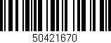 Código de barras (EAN, GTIN, SKU, ISBN): '50421670'