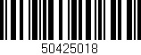 Código de barras (EAN, GTIN, SKU, ISBN): '50425018'