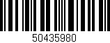 Código de barras (EAN, GTIN, SKU, ISBN): '50435980'