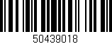 Código de barras (EAN, GTIN, SKU, ISBN): '50439018'