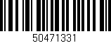 Código de barras (EAN, GTIN, SKU, ISBN): '50471331'