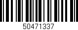 Código de barras (EAN, GTIN, SKU, ISBN): '50471337'