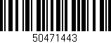 Código de barras (EAN, GTIN, SKU, ISBN): '50471443'