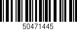 Código de barras (EAN, GTIN, SKU, ISBN): '50471445'