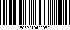 Código de barras (EAN, GTIN, SKU, ISBN): '5052210430950'