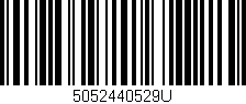 Código de barras (EAN, GTIN, SKU, ISBN): '5052440529U'