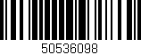 Código de barras (EAN, GTIN, SKU, ISBN): '50536098'