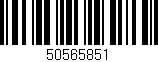 Código de barras (EAN, GTIN, SKU, ISBN): '50565851'