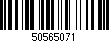 Código de barras (EAN, GTIN, SKU, ISBN): '50565871'
