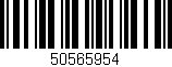 Código de barras (EAN, GTIN, SKU, ISBN): '50565954'