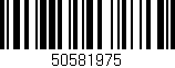 Código de barras (EAN, GTIN, SKU, ISBN): '50581975'