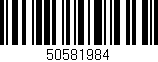 Código de barras (EAN, GTIN, SKU, ISBN): '50581984'