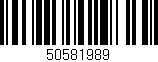 Código de barras (EAN, GTIN, SKU, ISBN): '50581989'