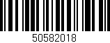 Código de barras (EAN, GTIN, SKU, ISBN): '50582018'