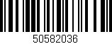 Código de barras (EAN, GTIN, SKU, ISBN): '50582036'