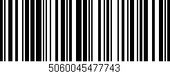 Código de barras (EAN, GTIN, SKU, ISBN): '5060045477743'
