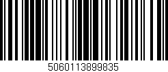 Código de barras (EAN, GTIN, SKU, ISBN): '5060113899835'