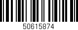 Código de barras (EAN, GTIN, SKU, ISBN): '50615874'