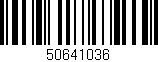 Código de barras (EAN, GTIN, SKU, ISBN): '50641036'