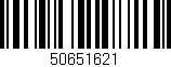 Código de barras (EAN, GTIN, SKU, ISBN): '50651621'