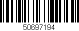 Código de barras (EAN, GTIN, SKU, ISBN): '50697194'