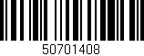 Código de barras (EAN, GTIN, SKU, ISBN): '50701408'