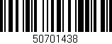 Código de barras (EAN, GTIN, SKU, ISBN): '50701438'