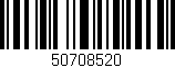 Código de barras (EAN, GTIN, SKU, ISBN): '50708520'