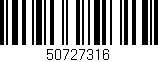 Código de barras (EAN, GTIN, SKU, ISBN): '50727316'
