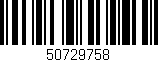 Código de barras (EAN, GTIN, SKU, ISBN): '50729758'