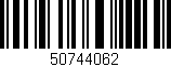 Código de barras (EAN, GTIN, SKU, ISBN): '50744062'