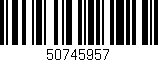 Código de barras (EAN, GTIN, SKU, ISBN): '50745957'