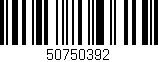 Código de barras (EAN, GTIN, SKU, ISBN): '50750392'