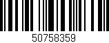 Código de barras (EAN, GTIN, SKU, ISBN): '50758359'