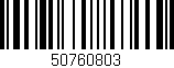 Código de barras (EAN, GTIN, SKU, ISBN): '50760803'