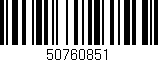 Código de barras (EAN, GTIN, SKU, ISBN): '50760851'